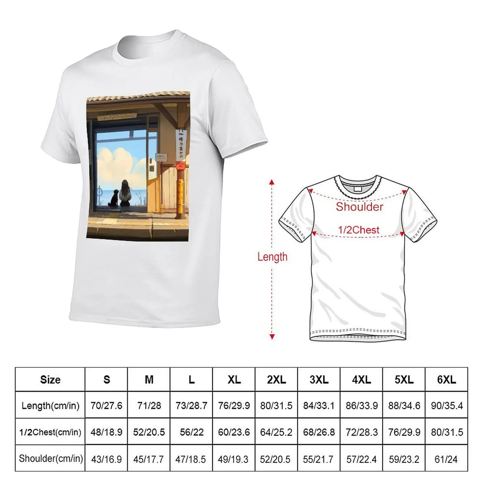 Train Station T-Shirt tees baggy shirts mens white t shirts