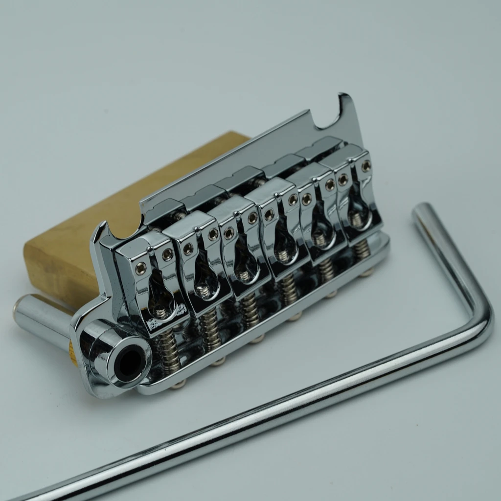 Left handed electric guitar vibrato bridge, copper base, string spacing 10.8mm Left handed only Electric Guitar Bridge