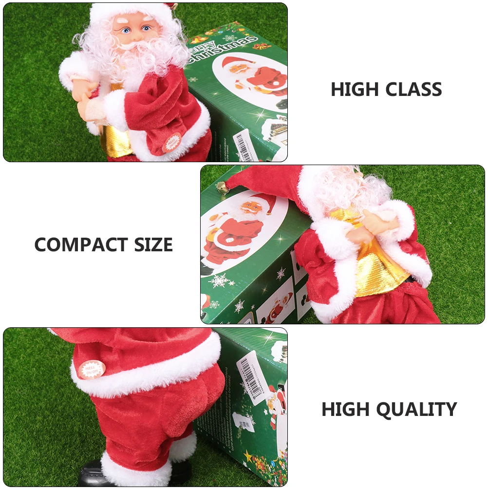 

1Pcs Electric Santa Claus Dancing Music Decoration Xmas Scene Home Adornment Creative Xmas Gift for Kids Music Toy