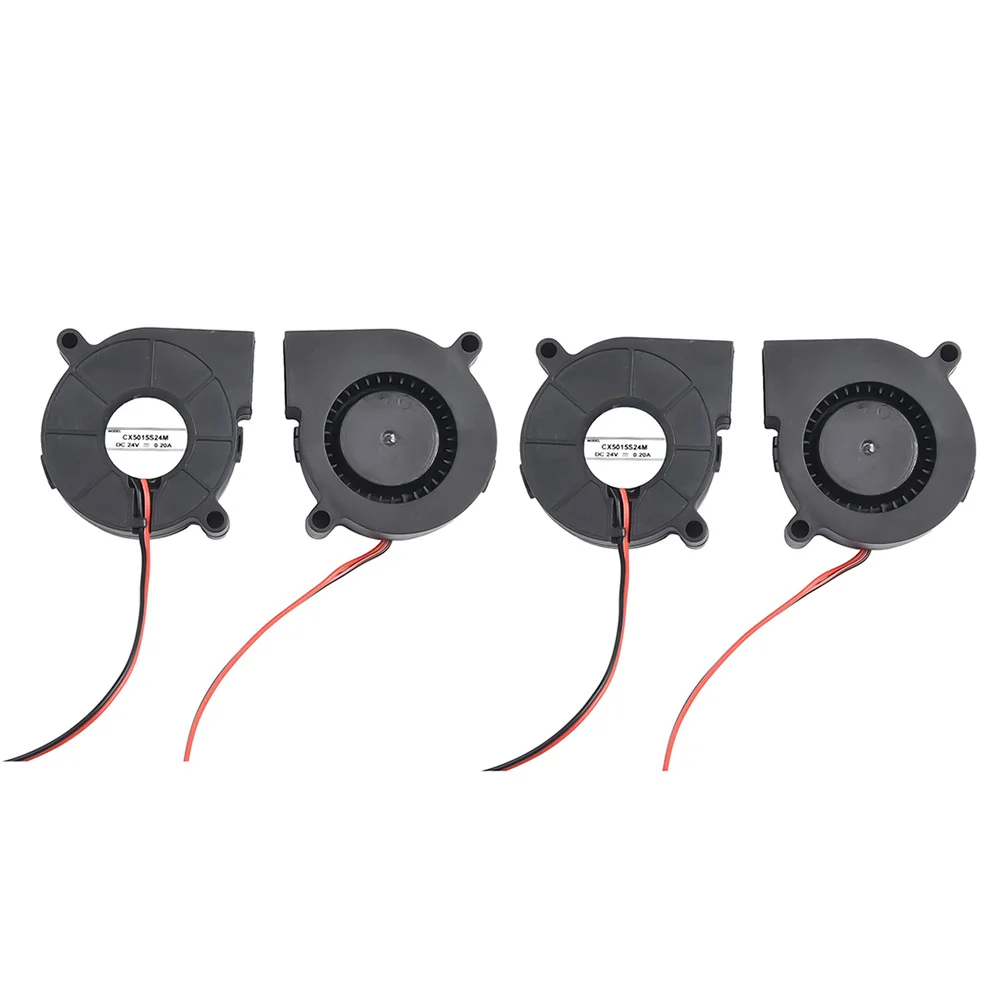 Maintain Optimal Temperature with 5015 Blower Fan DC24V Oil Bearing Centrifugal Cooling Turbo Brushless (4PCS)