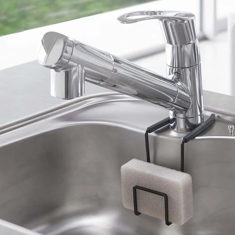Kit DurabLe Sink Caddy Sink SponGe HoLder Small chen Bathroom MetaL orGanizer Liquid Dish Drainer Faucet Rack Shower Convenient
