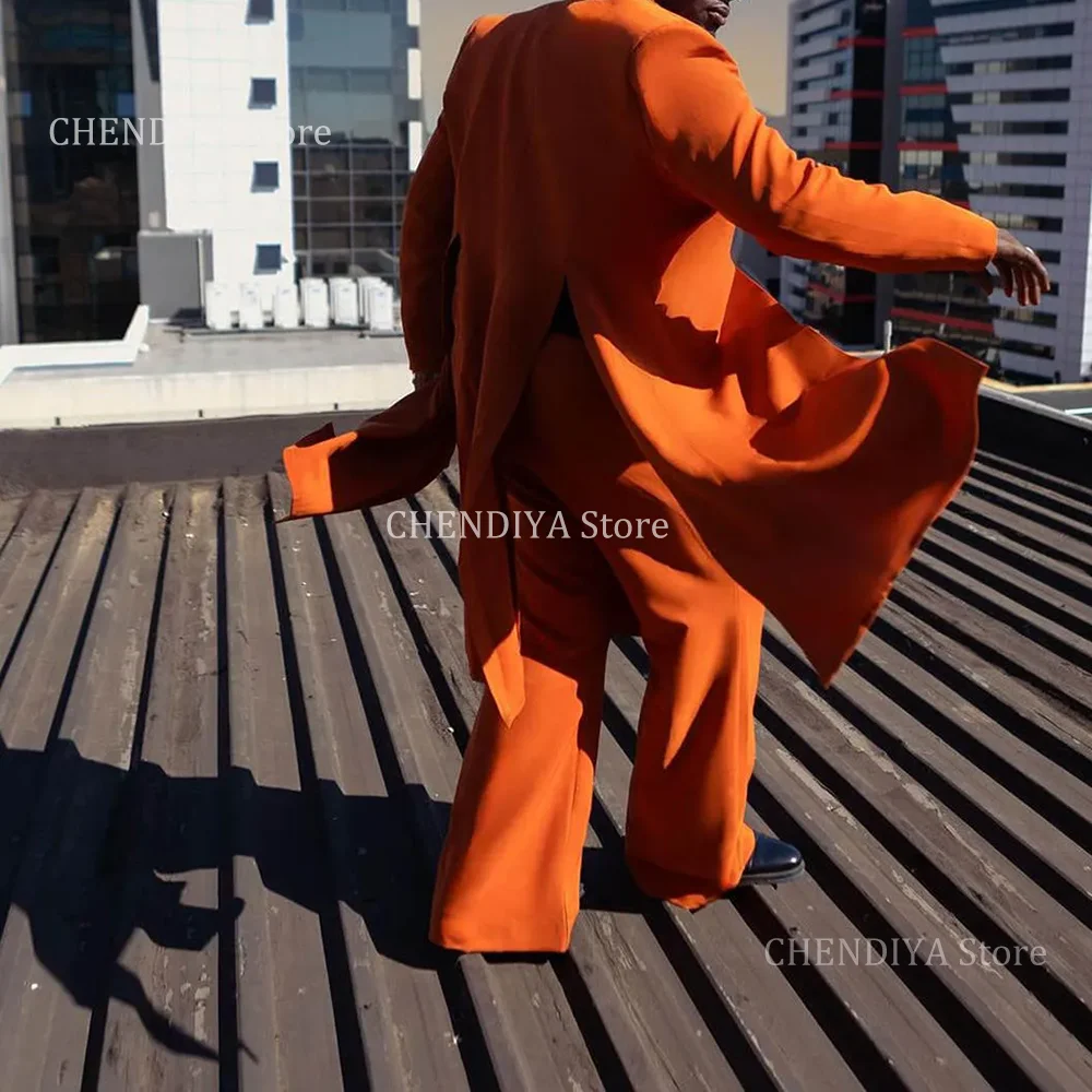 Costume pour hommes, blazer décontracté à revers cranté, fente latérale, tenue de soirée pour marié, sur mesure, veste et pantalon sur tapis rouge