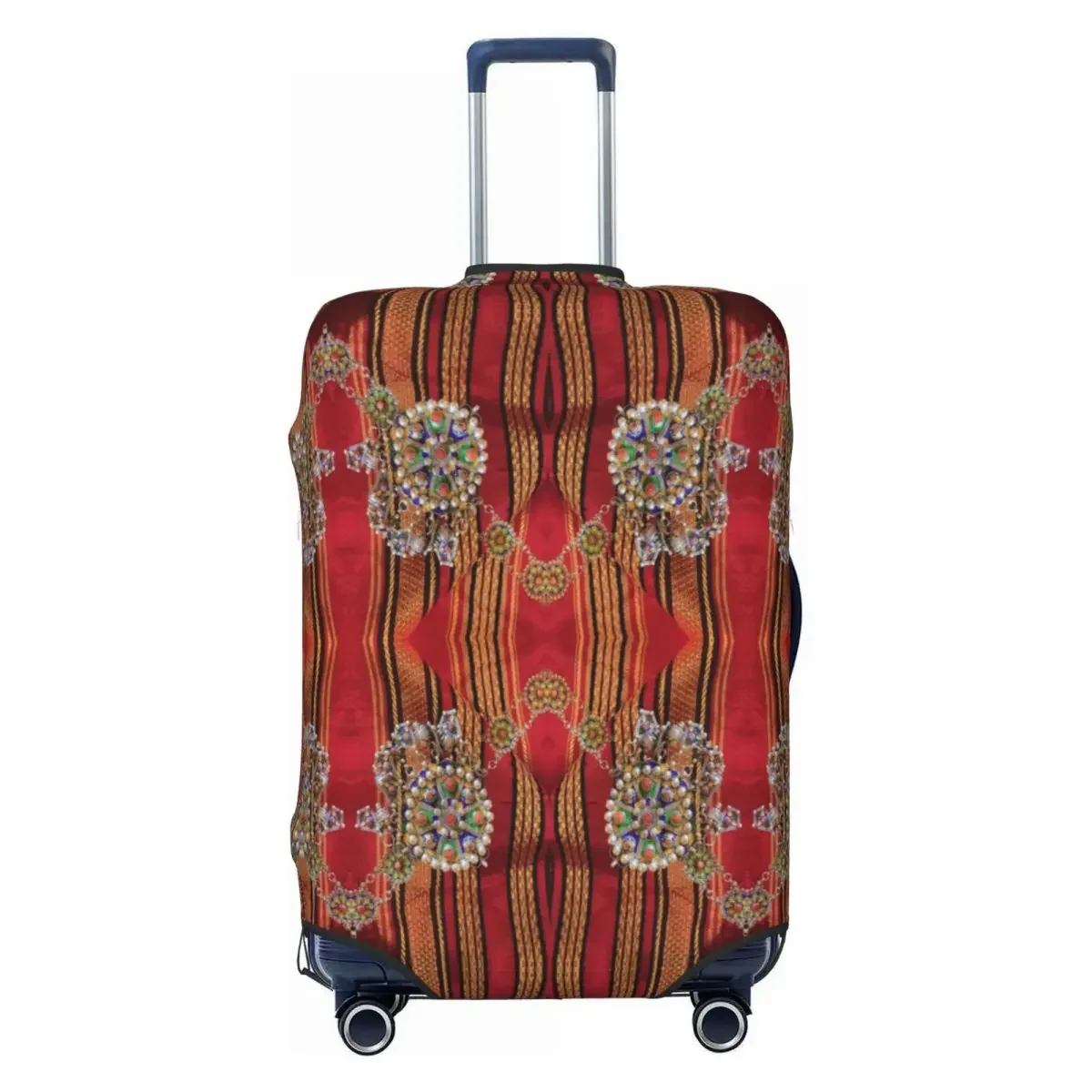 Custom Amazigh Kabyle Jewelry Luggage Cover Africa Berber Ethnic Style Travel Suitcase Protective Covers Suit For 18-32 inch