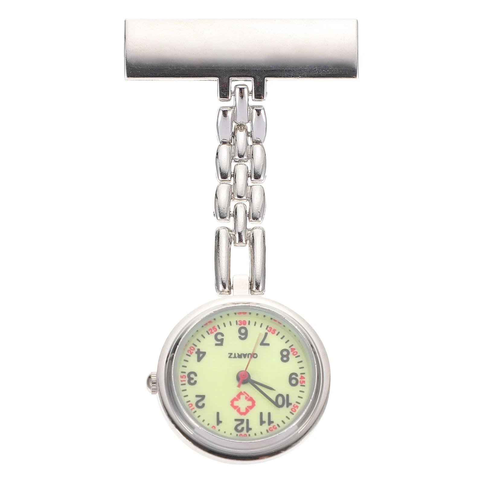 Luminous Pocket Clip-On Quartz Timepiece For Nurses Students Nurse Luminous Student Clip-On Watch Pocket Watch