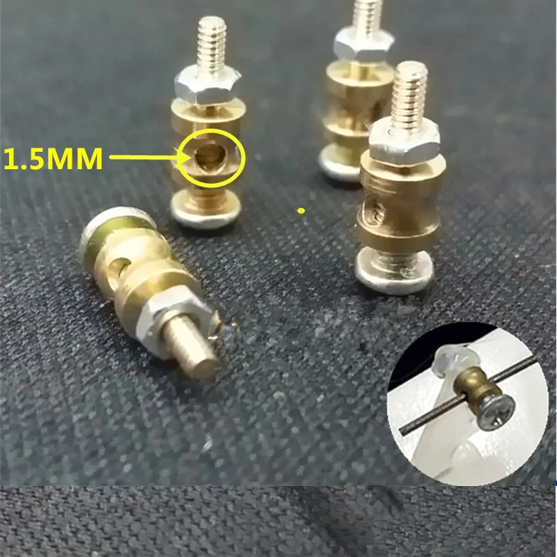 100pcs/lot RC Airplane Pushrod Linkage Stopper Servo Connectors Adjustable Easy Diameter 1.5mm For Rc Helicopter