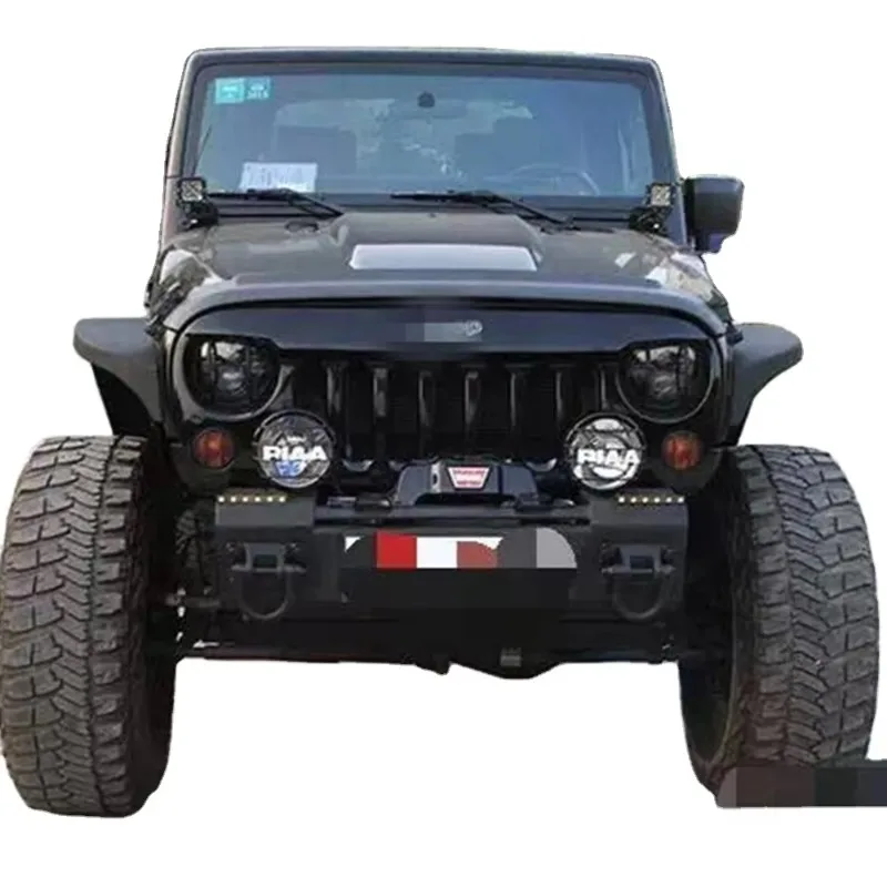J141 Avengers Style Fender Flares Wheel Eyebrow Mudguards Splash Guards Fender Matte Black For Jeep W Rangler JK