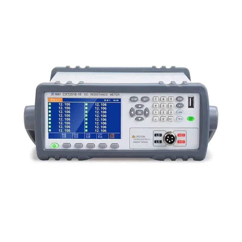 

2026 CXT2518-16 DC Resistance Meter 16-Channel Milliohm Meter with 4.3 Inch True Color LCD Screen