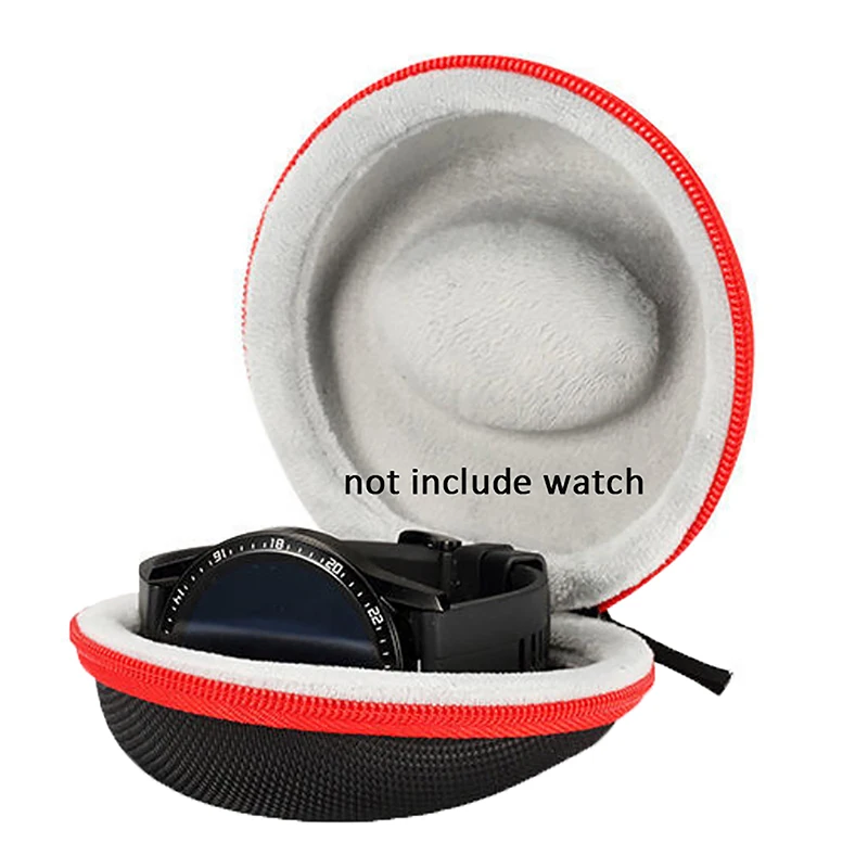 1Pc Travel Case Portable Storage Box For Single Watch Shock And Impact-resistant Zippered Container For Wristwatches Smart Watch