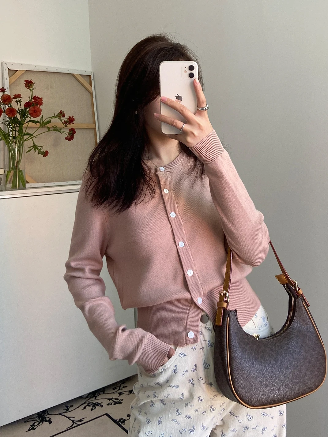 

Трехцветный вязаный топ с открытыми рукавами для ранней весны, удобный и стильный, для девушек, коллекция Gold Mine