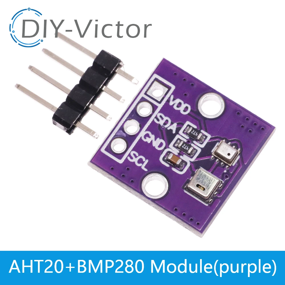 درجة الحرارة الرقمية الرطوبة وضغط الهواء الاستشعار ، AHT20 + BMP280 ، وحدة ضغط الهواء ، عالية الدقة #6