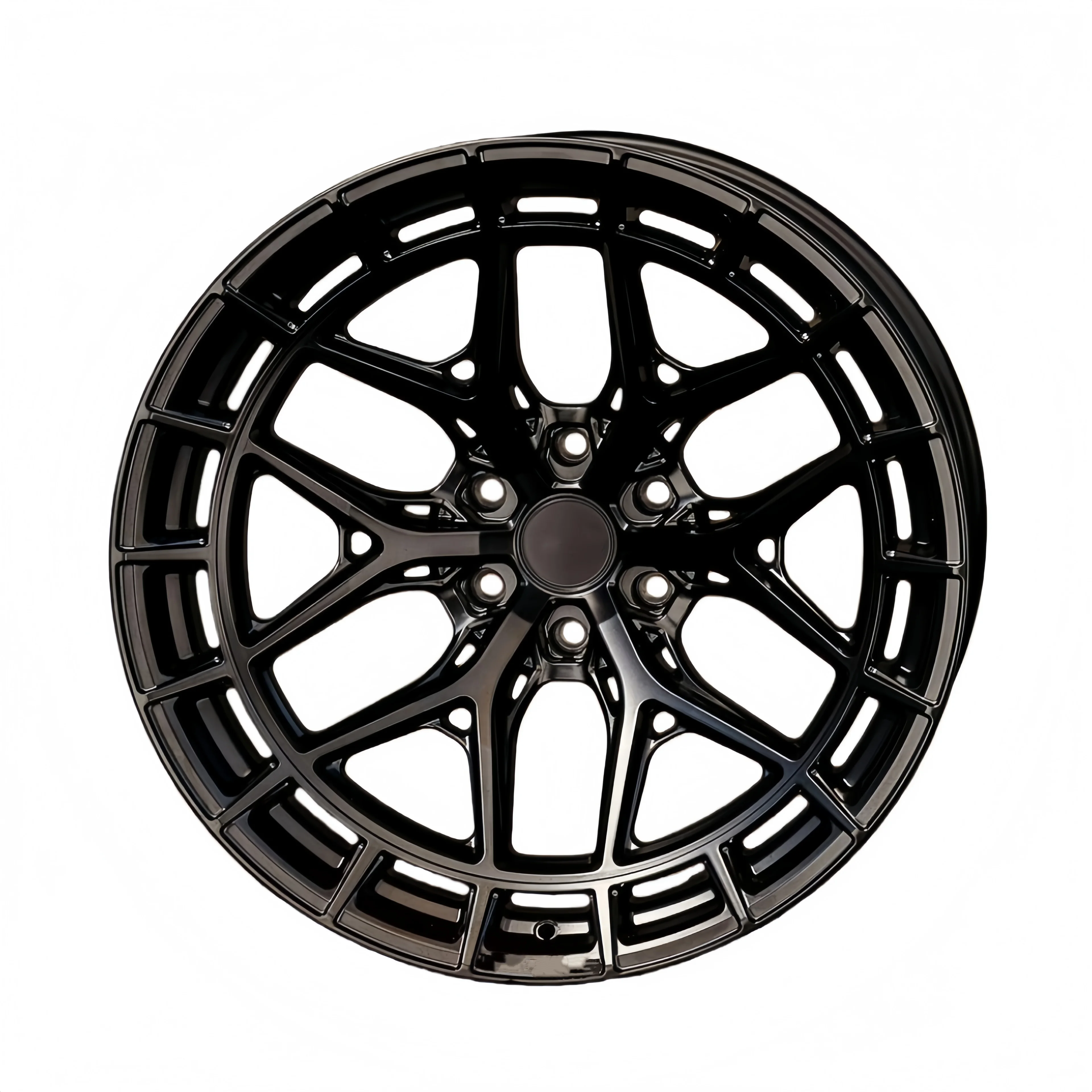 Custom 6061 Racing Five Spoke One-Piece Forged Alloy Wheels 30mm ET 5x112 5x114.3 5x120 18-21 Inch Universal Passenger Car Rims view 3