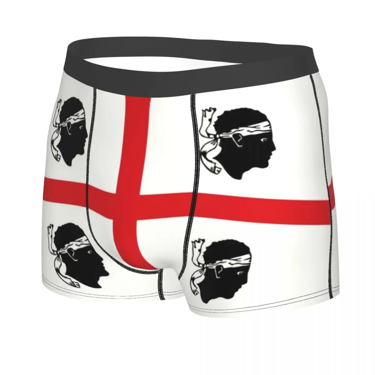 Custom Flag Of Sardinia Boxer Shorts For Men 3D Print Male Italy Sardegna Underwear Panties Briefs Stretch Underpants