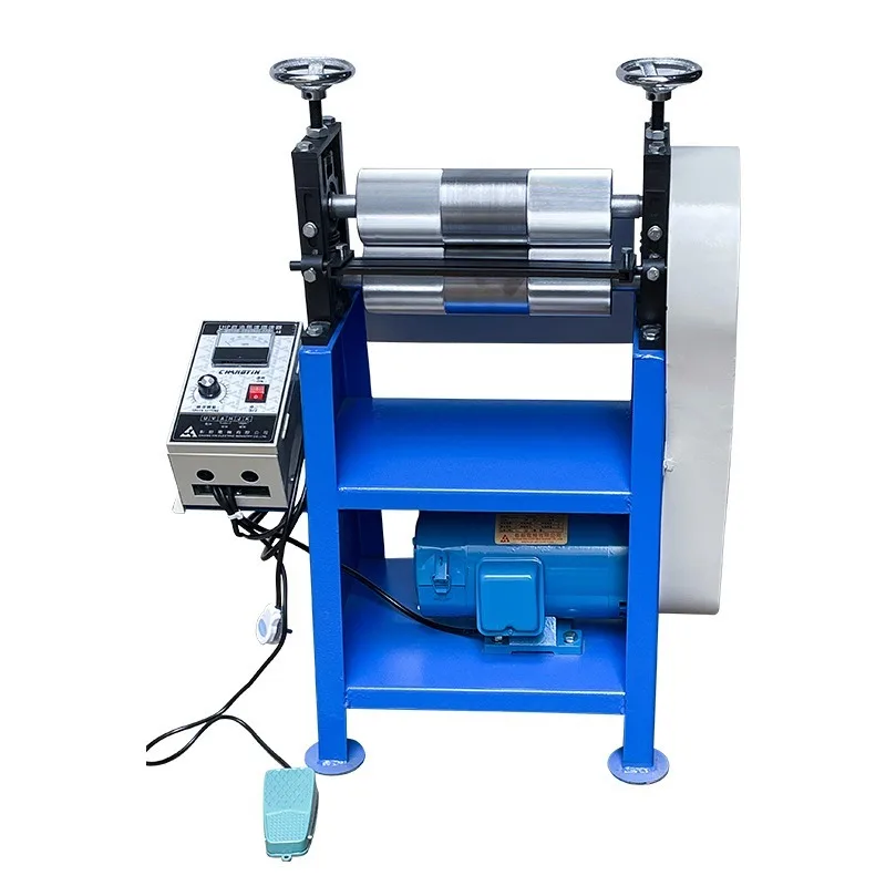 Electric flat wheel drawing machine, heavy duty leather speed regulating pressing machine c