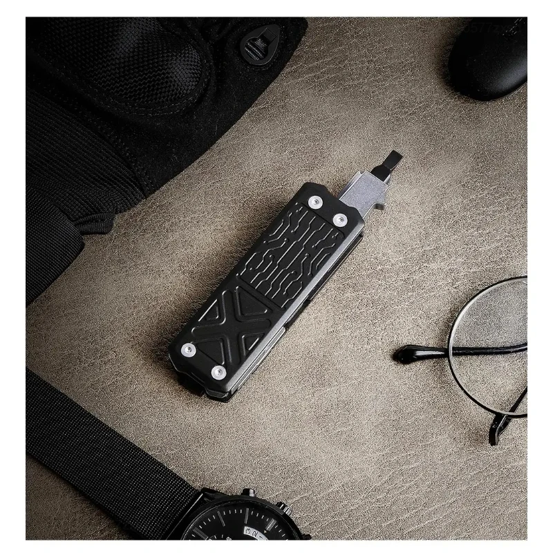 Youpin-Portable Pocket Multitool, EDC Multi Ferramentas Funcionais, faca de escultura substituível, tesoura dobrável, mais novo, EDC, mais novo, E1