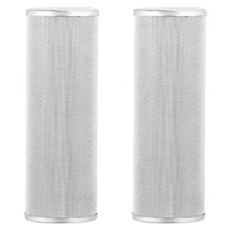 ABUL-2Pcs 10 Inch 304 Stainless Steel Water Purifi Can Be Cleaned And Reused Effectively Removes Impurities 1 Microns