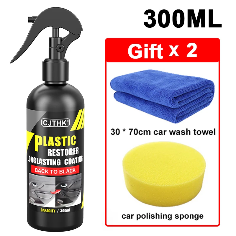Auto Plastic Restorer Coating Agent Auto Plastic Rubber Exterieur Reparatie Schoon Vernieuwen Restauratie Middel Zwarte Glans Afdichting Fleuren