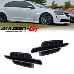 Smoked Lens Amber/White LED Car Front Bumper Side Marker Indicator Lights For 2008 2009 Pontiac G8 Turn Signal / Parking Light