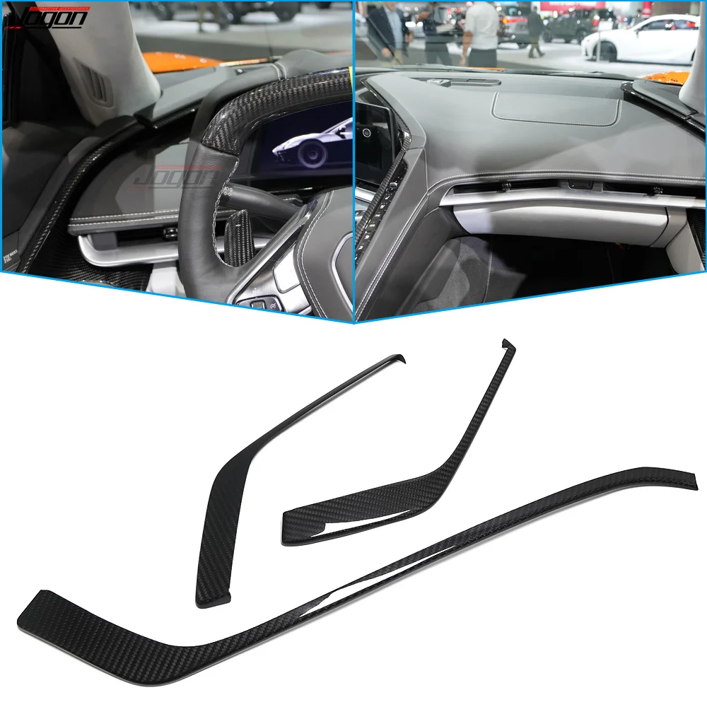 

Car Center Console Dashboard Trim For Chevrolet Corvette C8 Stingray Convertible Coupe Z51 Z06 2020-2023 Genuine Carbon Fiber