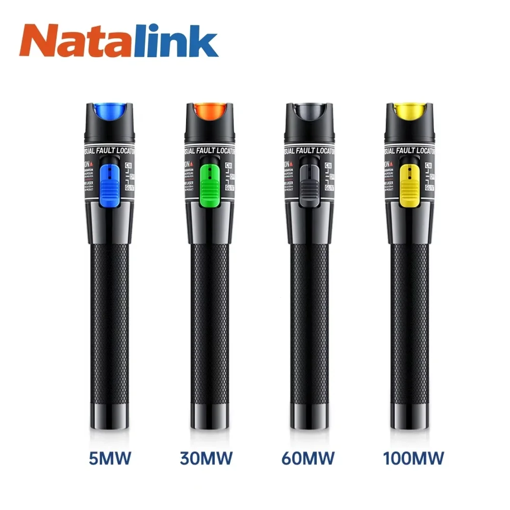 Natalink 5/30/60/100MW Visual Fault Locator Fiber Optic Cable Tester Tool VFL FC/SC/ST(LC adapter and battery not included）