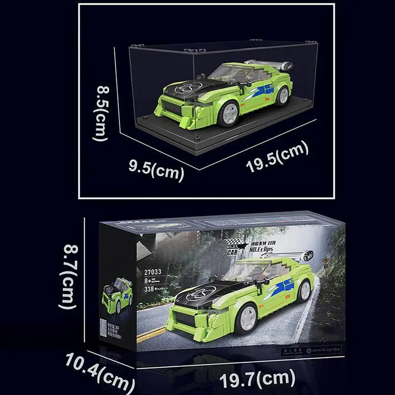 MOULD KING 27033S Mini blocs de construction de la série de voitures 338 pièces Kit de modèle d'assemblage à monter soi-même pour adultes et enfants jouet éducatif créatif cadeau