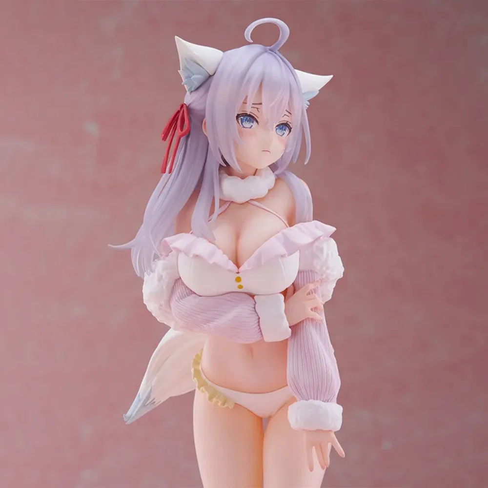 In Stock FuRyu Original Genuine Anime Girl Alisa Mikhailovna Kujou Tenitol Tenitol Tall White Fox Ver 31cm Model Toy Figure Gift