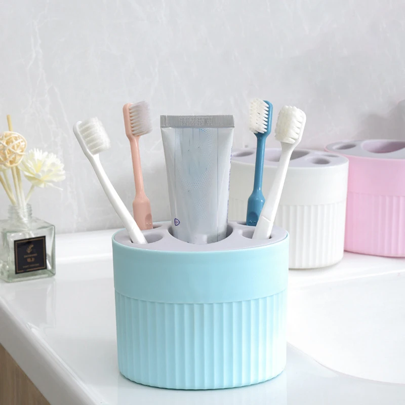 1pc Toilet Desktop Toothbrush Holder, Household Washstand, Toothpaste Toothbrush Storage Rack, Storage Rack