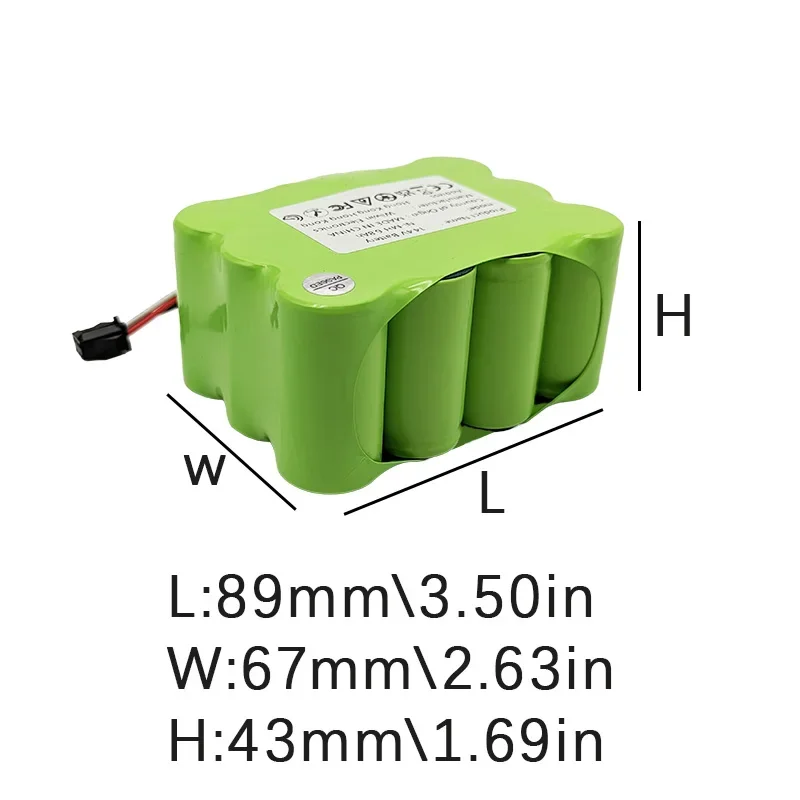 14.4V Ni-Mh SC Rechargeable Battery  5800mAh For KV8 XR210 XR510 XR210B XR510B XR510C Vacuum Cleaner And Sweeping Robot