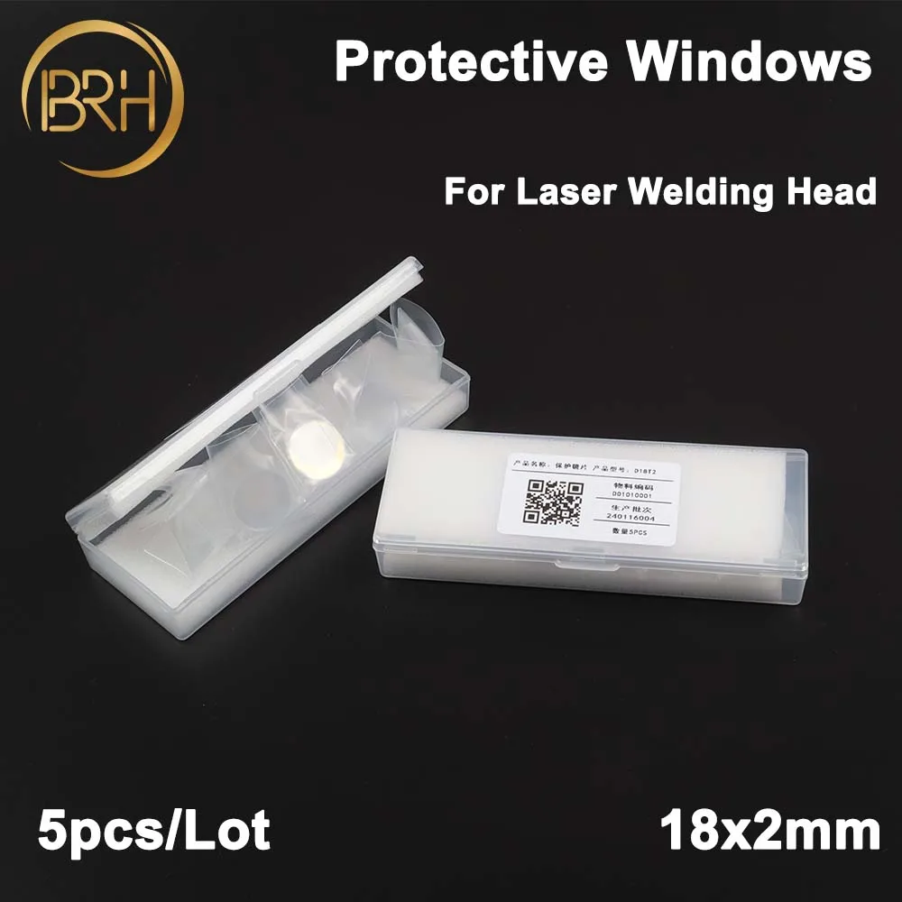 5Pcs/Lot Laser Welding Lens Hand-Held Fiber Protective Window Lens 18x2mm For CQWY Sup20 WSX