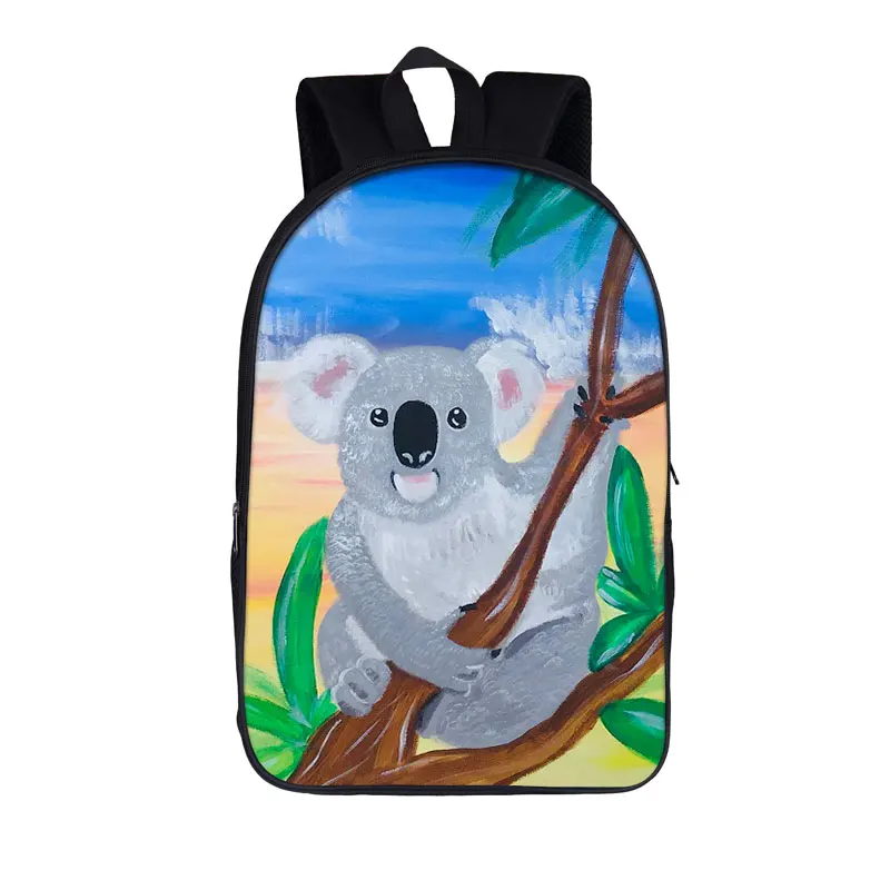 Cute Wild Animal Koala Backpack Children School Bags for Teenager Boys Girls School Backpacks Women Rucksack Kids Book Bag