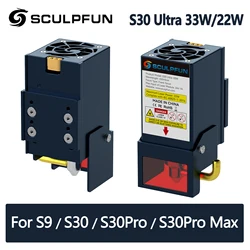 SCULPFUN S30 Ultra 22W 33W Moduł grawerki laserowej Zestaw głowicy maszyny do grawerowania laserowego do S9 S30 S30Pro S30Pro Max Upgrade