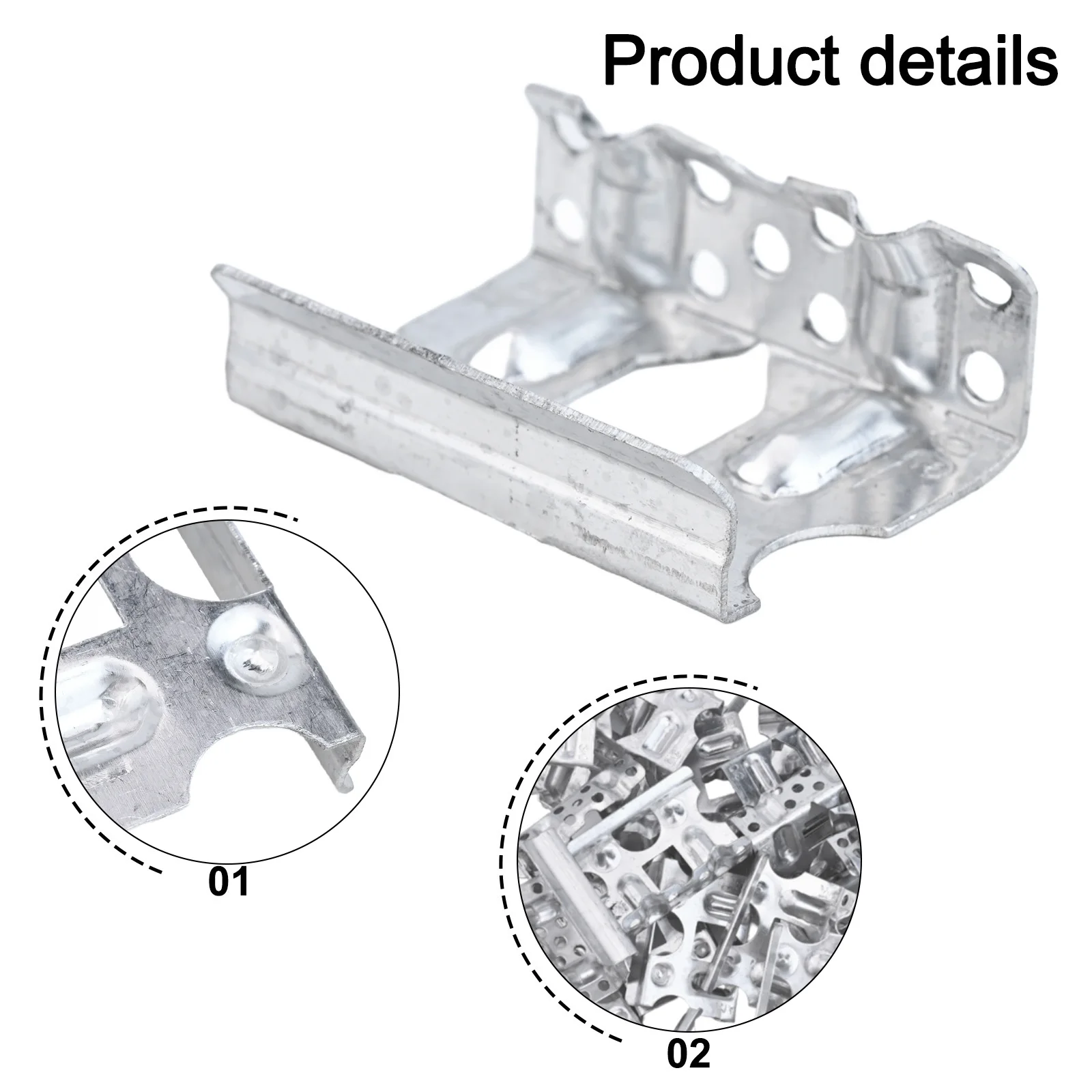 Aluminum Photovoltaic Deflector Clips  Pack of 50  Increases Power Generation  Easy Installation  Suitable for Frames 30 45mm