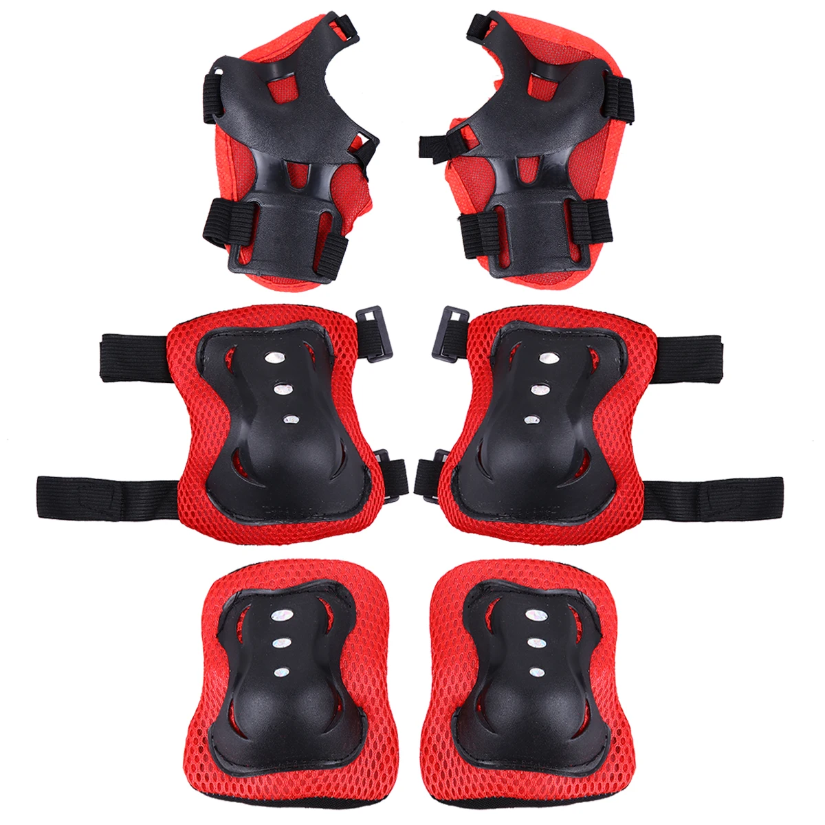 

6pcs Knee Pads Elbow Stylish Protective Gear Set for Kids Adults Cycling Skateboard Sports Comfortable Outdoor