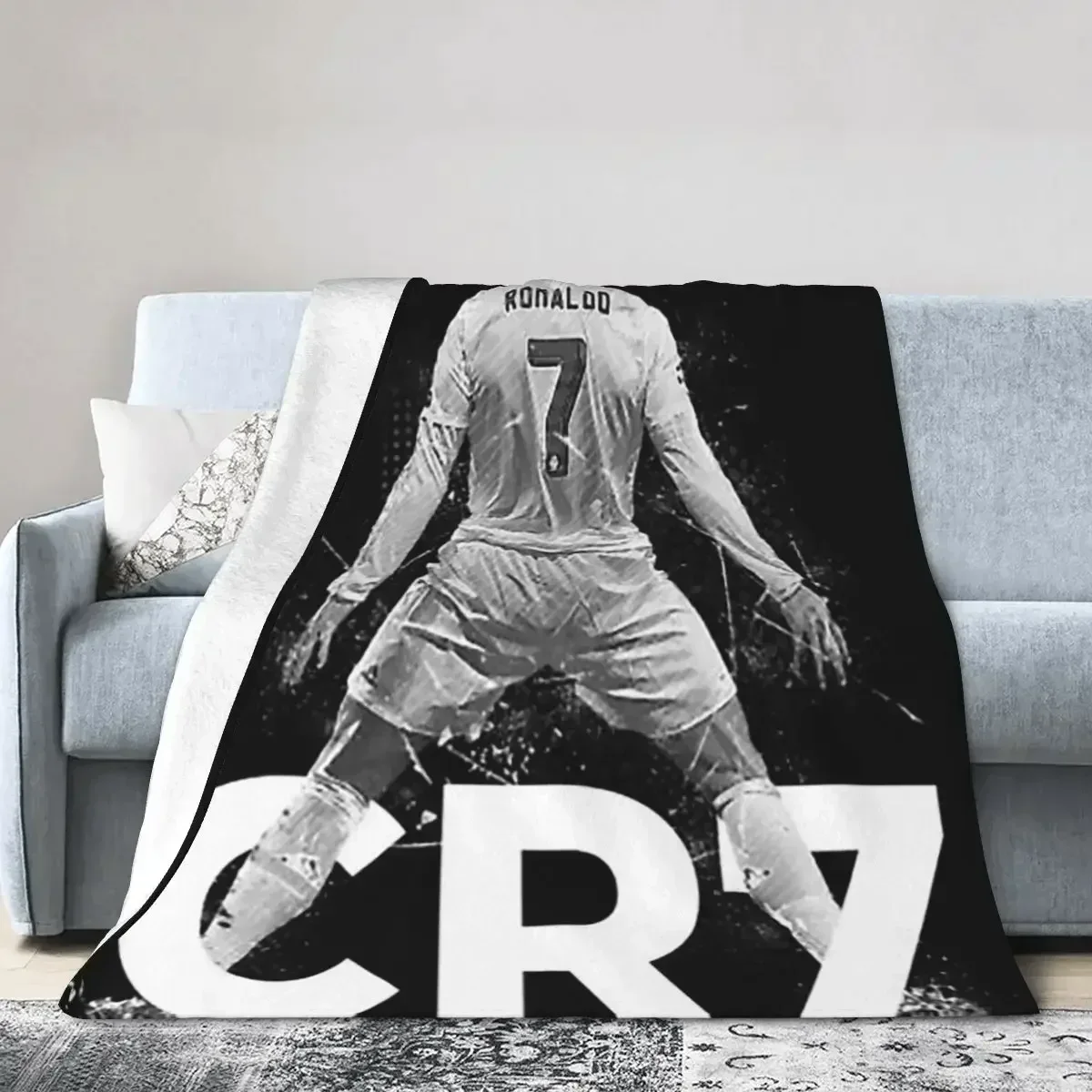 CR7 Cristiano Ronaldo coperte morbido caldo flanella coperta biancheria da letto per letto soggiorno Picnic viaggio casa divano