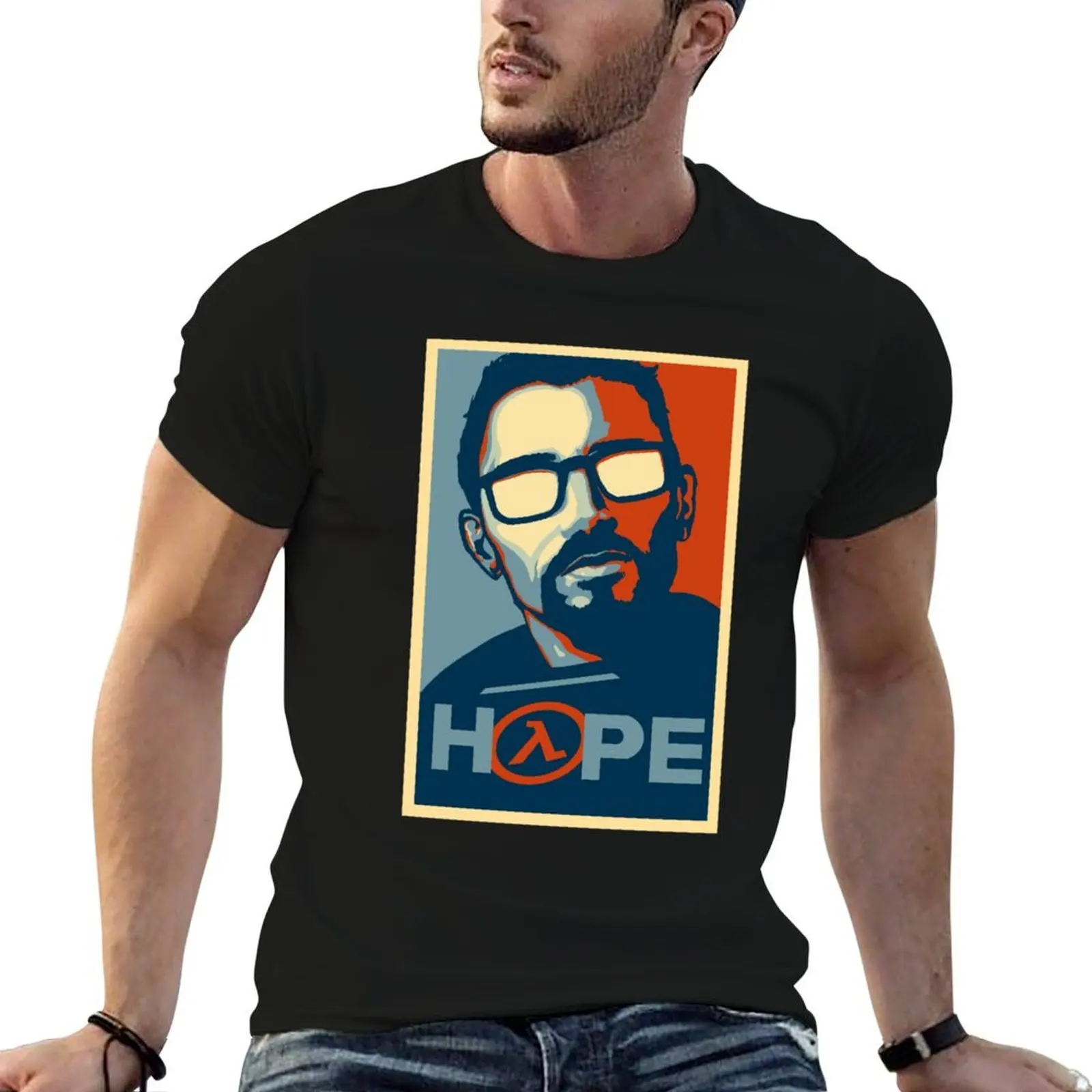 

Half Life Hope T-Shirt t shirt man cotton black cotton t-shirt plain for man package man graphic t shirt T-shirt