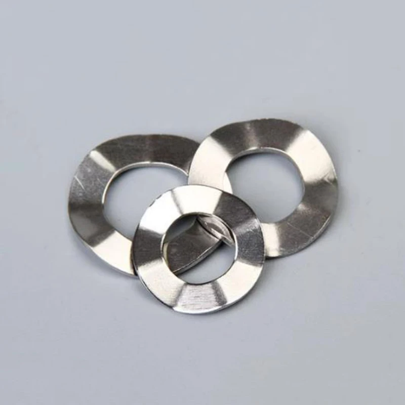 20-500Pcs GB955 304 Stainless Steel Four Wave Washers Spring Washer M3 M4 M5 M6 M8 M10 M12 M14 M16 M18 M20