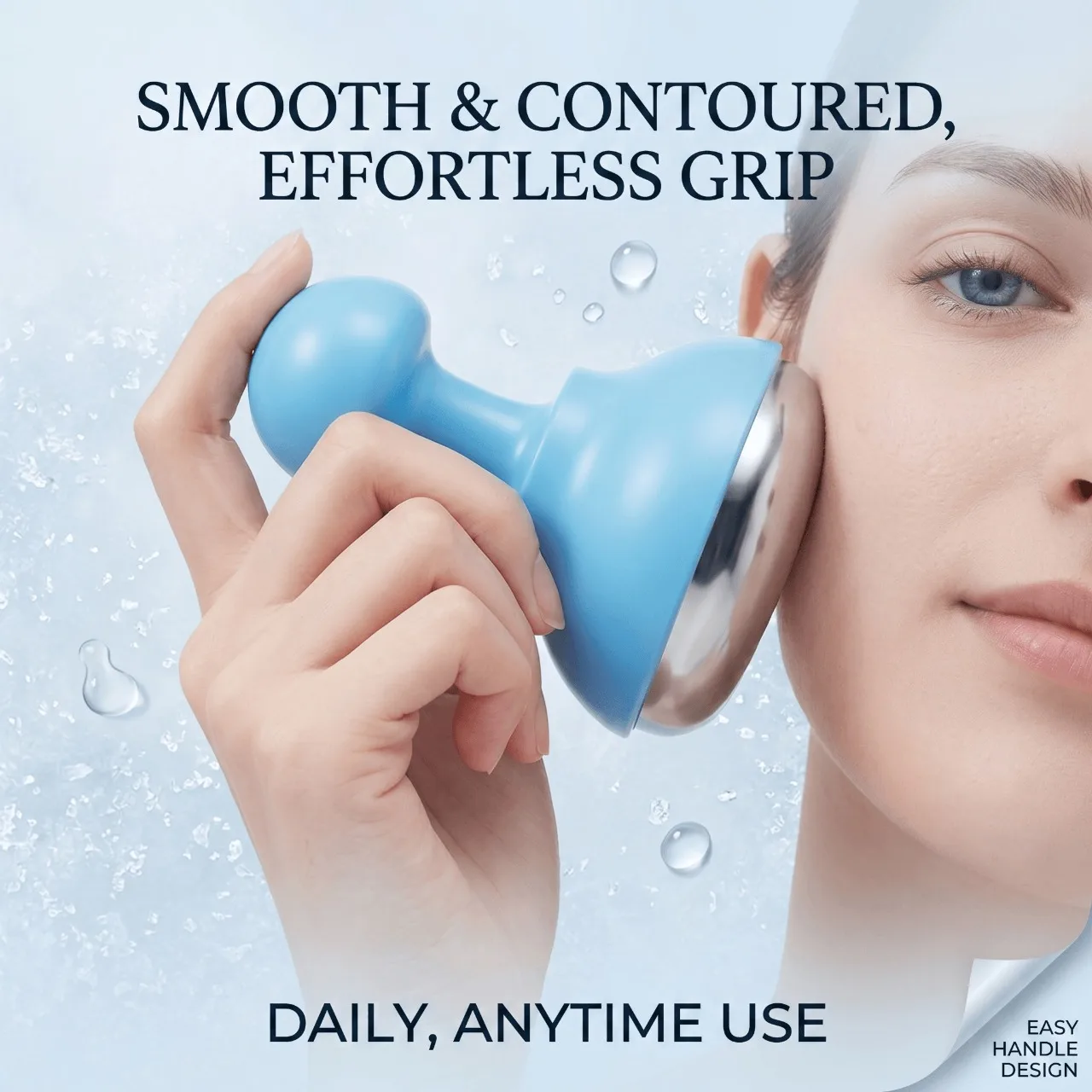 Cold Cooling Face Ice Massager, Ice Hammer Facial Cryo Tool for Morning Puffiness & Sunburn Relief, Skin Massage Care Devices