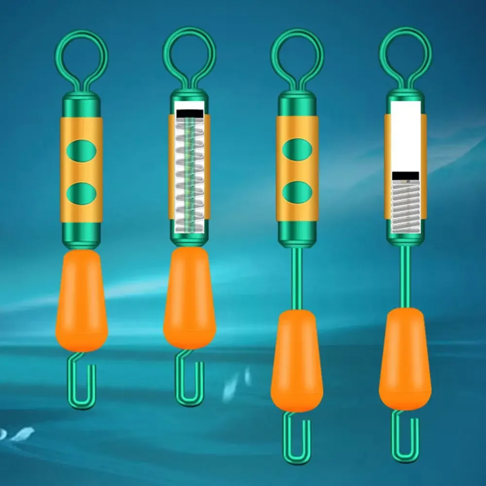 10 stücke Angeln Haken Stecker Frühling Cog Schleife mit Dämpfung Silikon Entladen Kraft Spreiz Ring Schnelle Öffnung Schwenk Draht Set – Detail 8