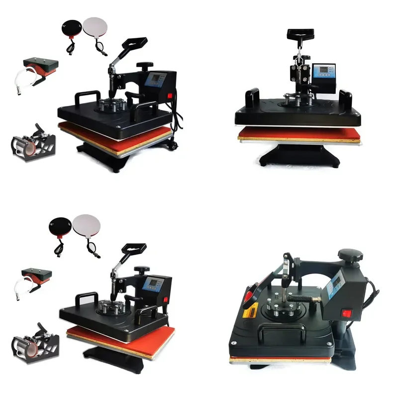 STARPRINT Semi-Automatic 50x48cm Shaking Head Push-pull 5 1 Sublimation Printing Heat Press Machine Screen Printer Manual