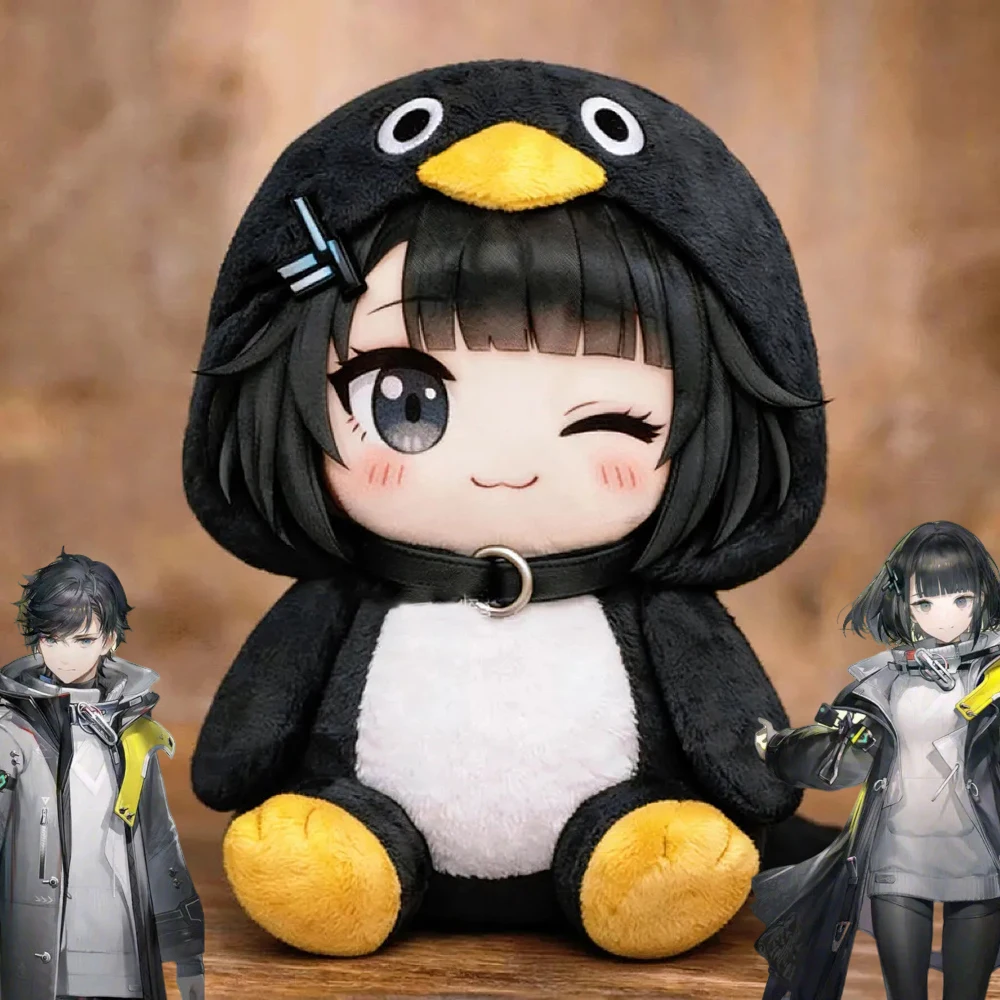 Game Arknights Endfield Endmin Cospaly Doll Cute Penguin Plush Stuffed Cotton Doll Room Decoration