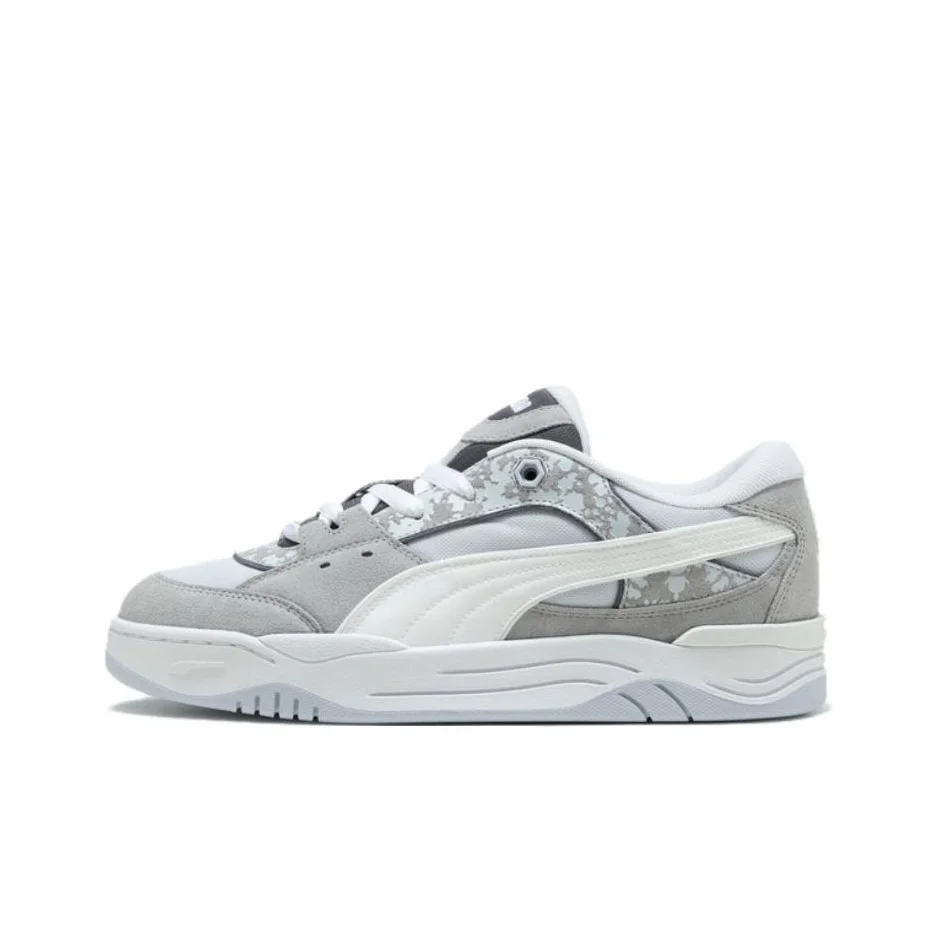 PUMA 180 Abrasion Resistant Low top Skateboard Shoes Unisex Gray White 403230-01