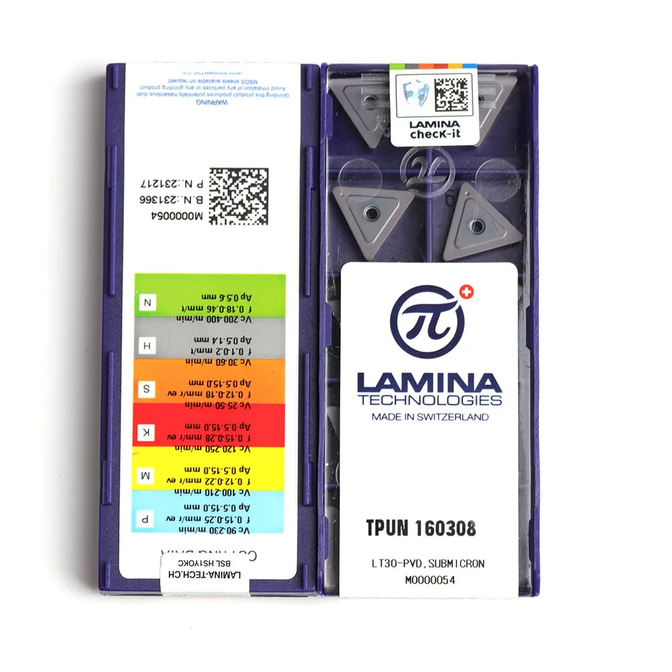 TPUN160308 LT30 LAMINA originale inserto in metallo duro di alta qualità inserto in metallo duro tornio per utensili tornio lama per utensili