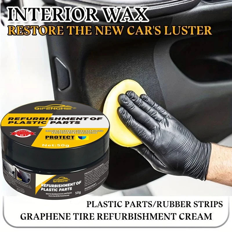 Automotive Plastic Repair Agent-interior And Exterior Plastic Polishing Wax Scratch Repair Anti-aging Cream Suitable For Tires