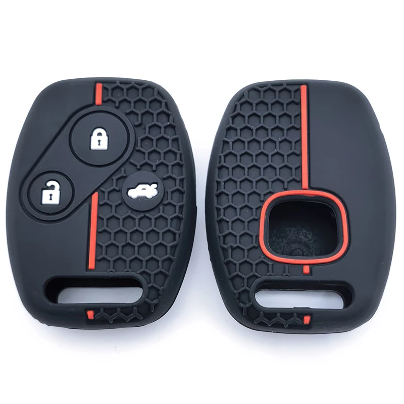 Silicone Key Case Cover Remote Fob Shell for HONDA Accord CRV Pilot Civic 2003 2007 2008 2009 2010 2011 2012 2013 Accessories