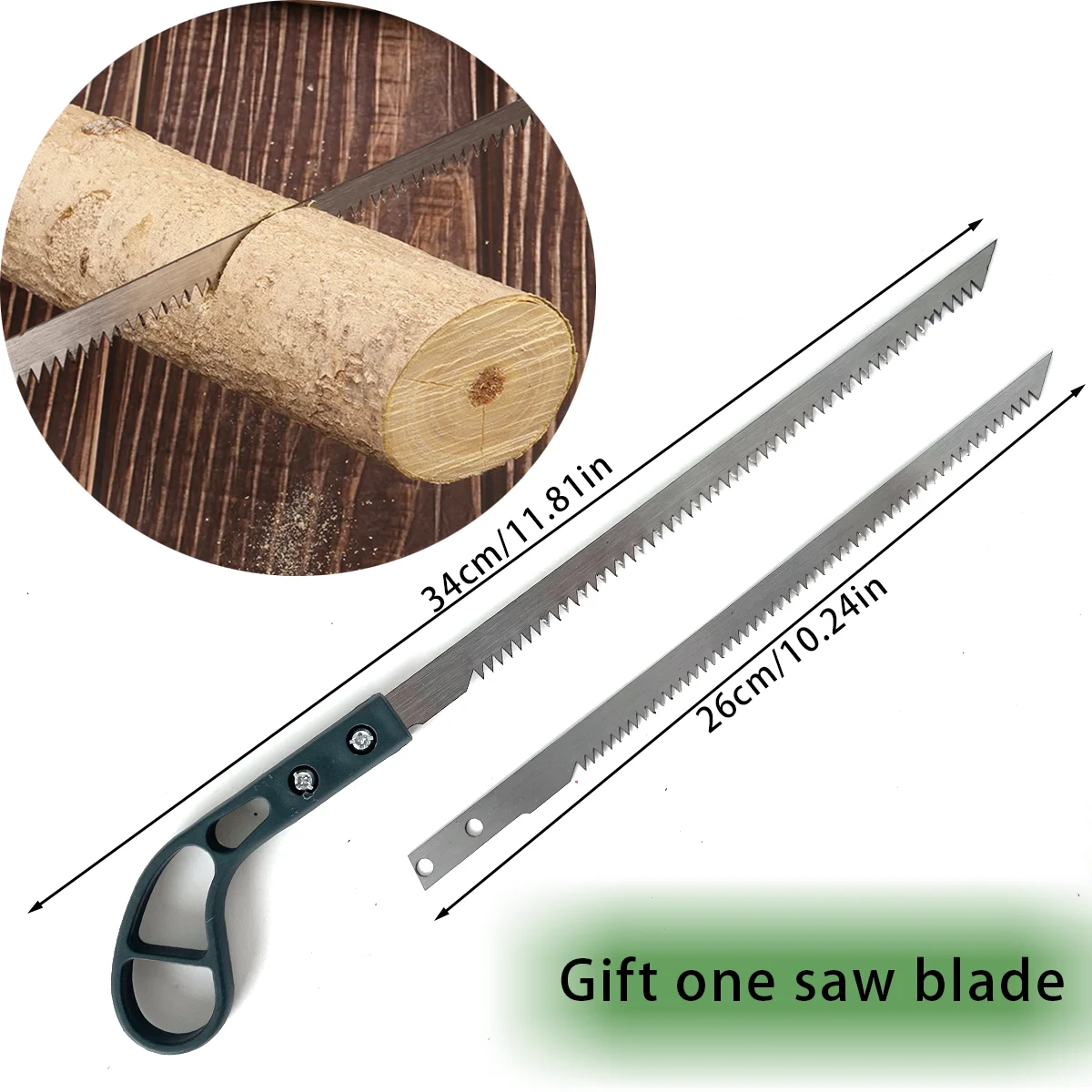2Pcs Japanese Style Manual Hand Saw, Durable Wood Cutting Pruning Saw for Garden Trimming Camping Outdoor Use