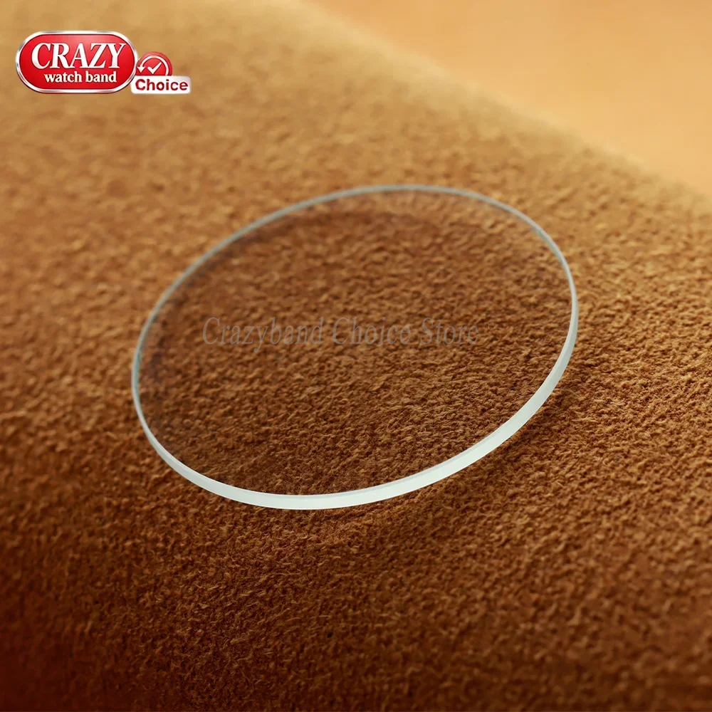 Flat Watch Glass Replace 1.0/1.5/2.0/2.5/3.0mm Thick in Diameters 28-38.5mm Transparent Crystal 29/30/31/32/34/36mm Accessories