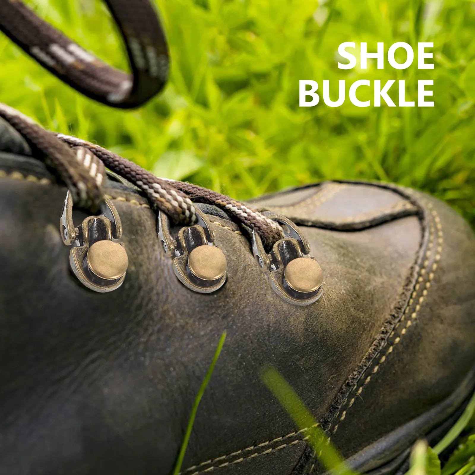 

20pcs Alloy Lace Hooks For Outdoor Sports Boot Hooks Lace Fittings Shoes Diy Repair Kit Shoe Buckle Accessories Eyelet Hook