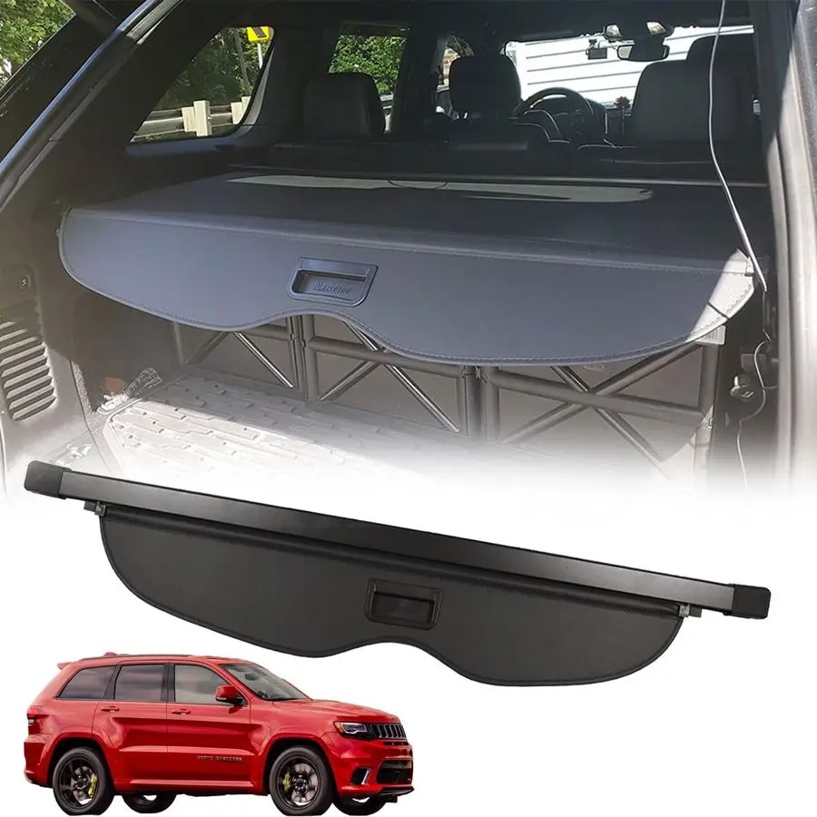 

Cargo Cover for 20112021 Jeep Grand Cherokee Cargo Trunk Cover Accessories Factory Style Black Retractable Trunk Security Shield
