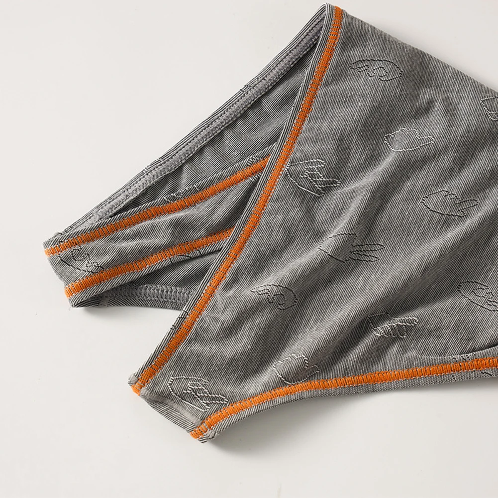 Fashion Pattern Men's Panties Comfortable Modal Breathable Pouch Underwear Low-Waist Youth Casual Sports Briefs