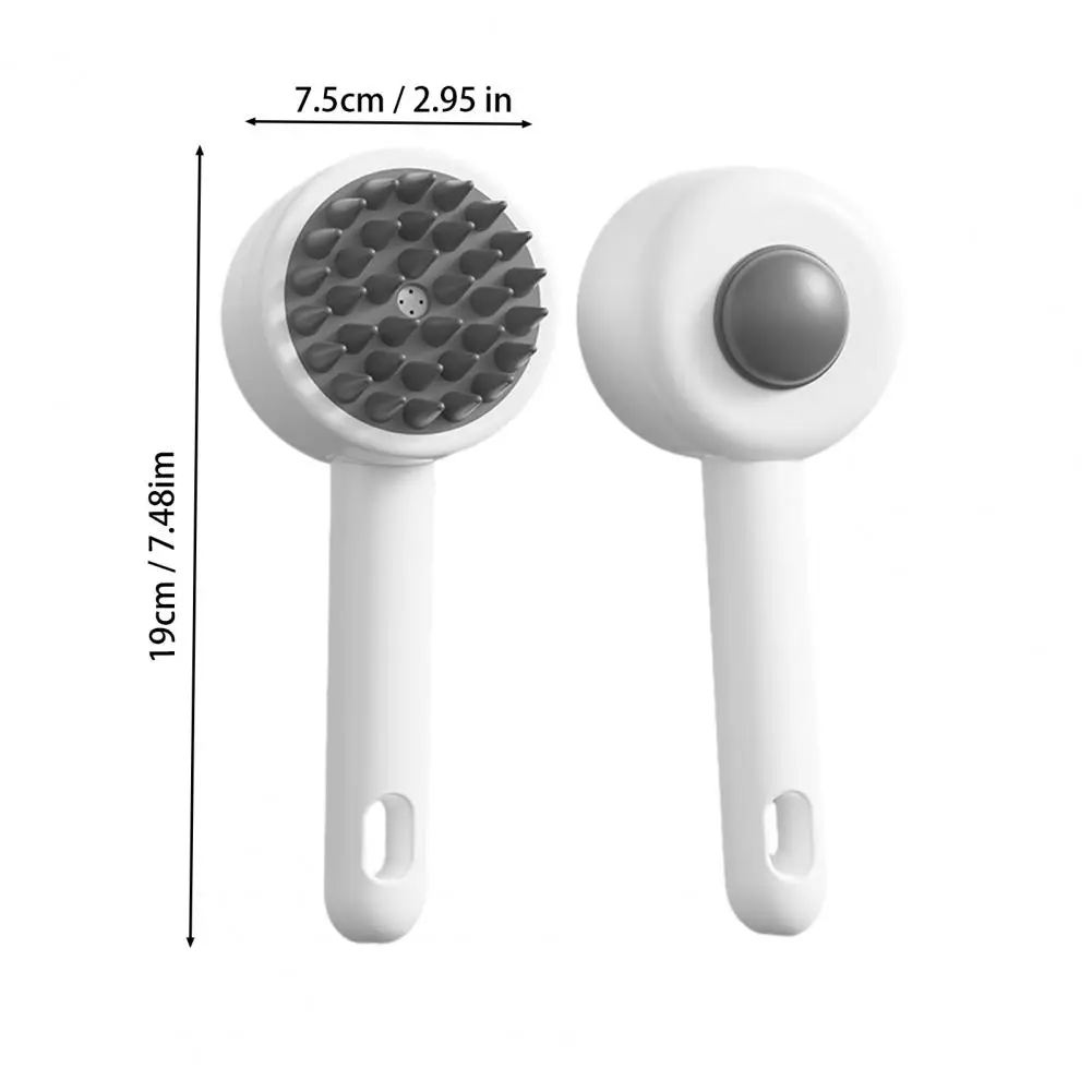 Bath Brush with Dispenser Pet Massage Shower Brush with Built-in Shampoo Storage Ergonomic Dog Grooming Brush Soft for Cats