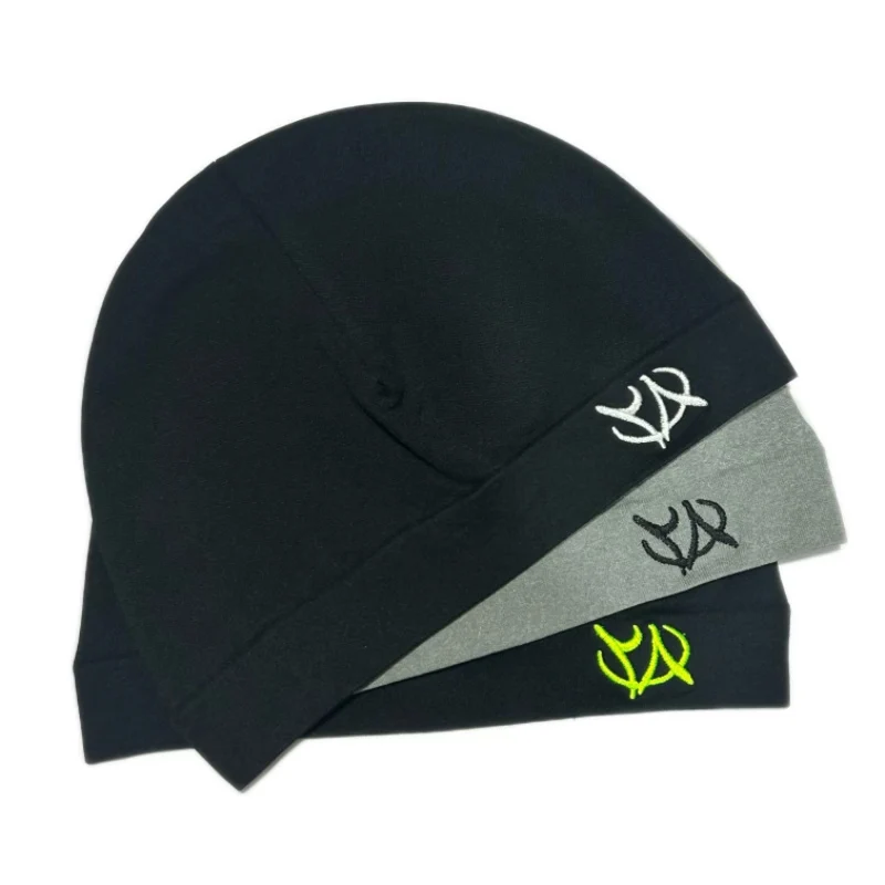 Trendy Embroidered Letter Beanie Skull Cap Thin Knit Hat Unisex Lightweight Soft Fashion Streetwear Y2K Hip Hop Punk Rock Cozy